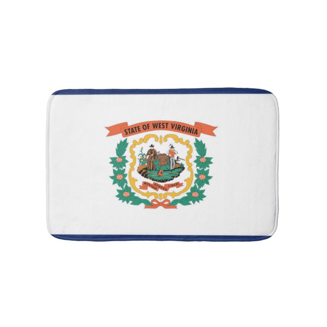 Staatsflagge West Virginia, USA Badematte (Vorderseite)