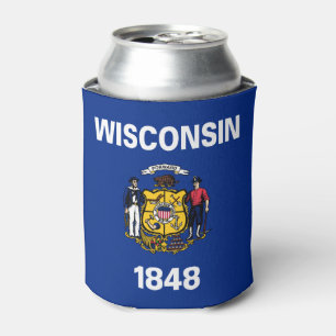 Staatsflagge Wisconsin Dosenkühler