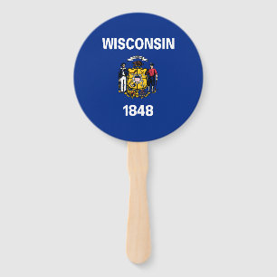 Staatsflagge Wisconsin Fächer