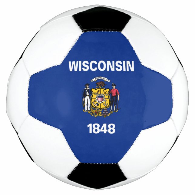 Staatsflagge Wisconsin Fußball (Vorderseite)