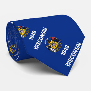 Staatsflagge Wisconsin Krawatte