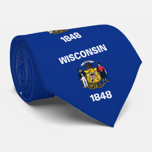 Staatsflagge Wisconsin Krawatte