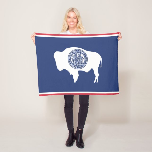Staatsflagge Wyoming, USA Fleecedecke (Beispiel)