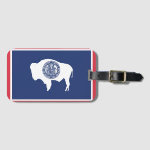 Staatsflagge Wyoming, USA Gepäckanhänger
