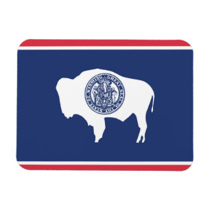 Staatsflagge Wyoming, USA Magnet