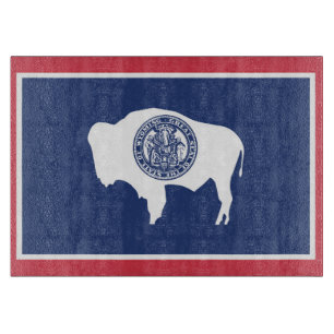 Staatsflagge Wyoming, USA Schneidebrett