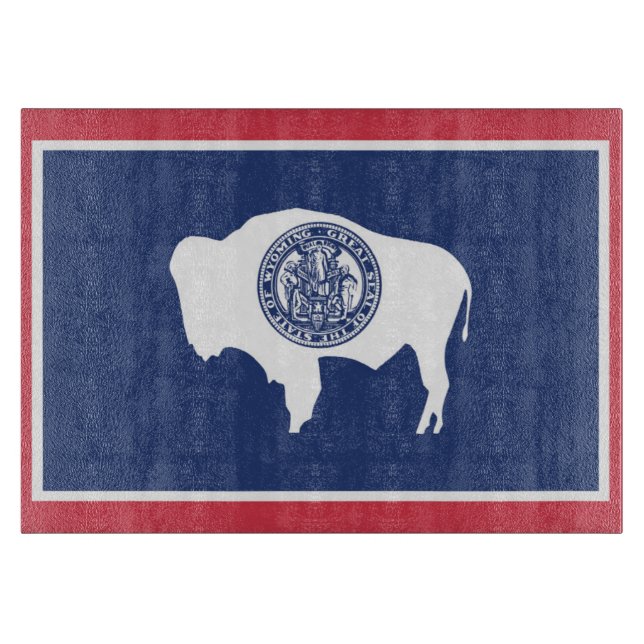 Staatsflagge Wyoming, USA Schneidebrett (Vorderseite)