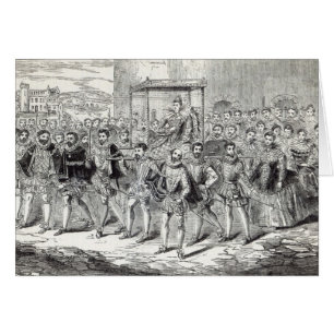 Staatsfortschritt der Königin Elizabeth