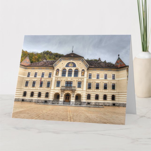 Staatshaus Liechtenstein Karte (Vorderseite)