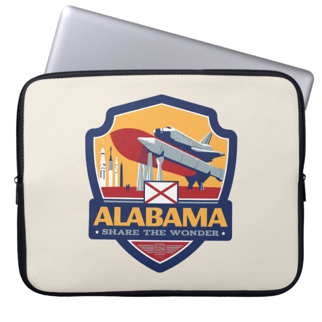 Staatsstolz | Alabama Laptopschutzhülle (Vorderseite)
