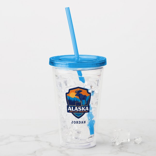 Staatsstolz | Alaska Acryltrinkbecher (Vorderseite Ice)