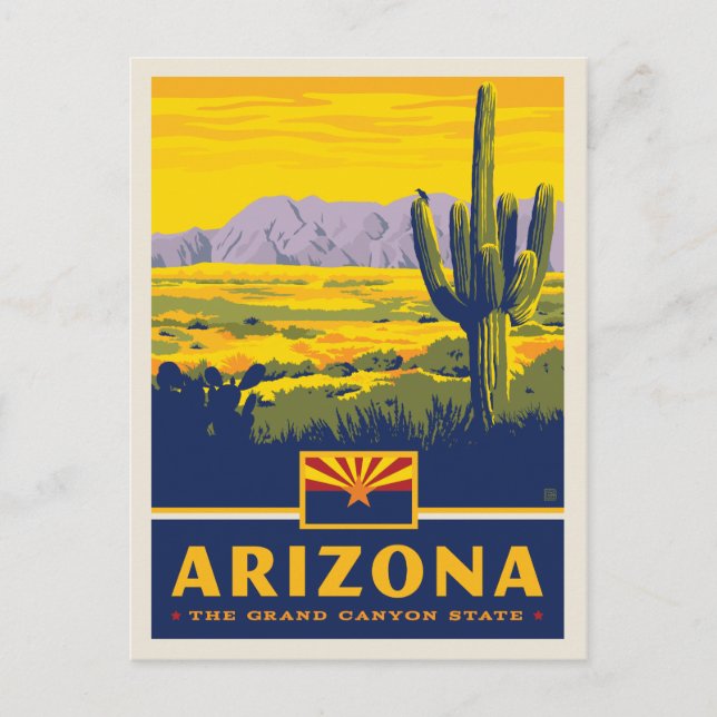 Staatsstolz | Arizona Postkarte (Vorderseite)