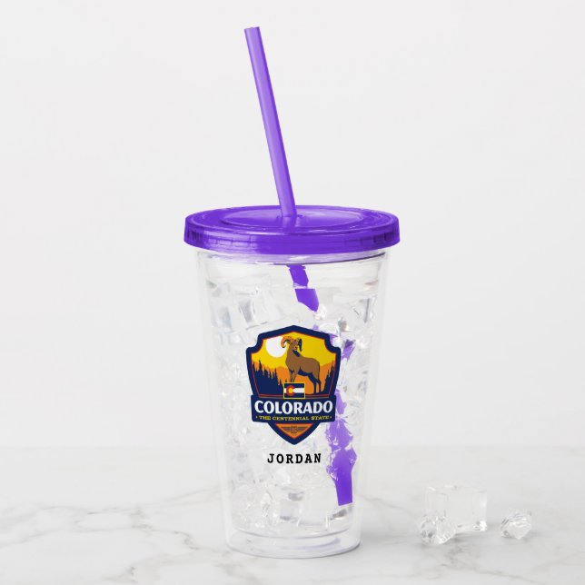 Staatsstolz | Colorado Acryltrinkbecher (Vorderseite Ice)