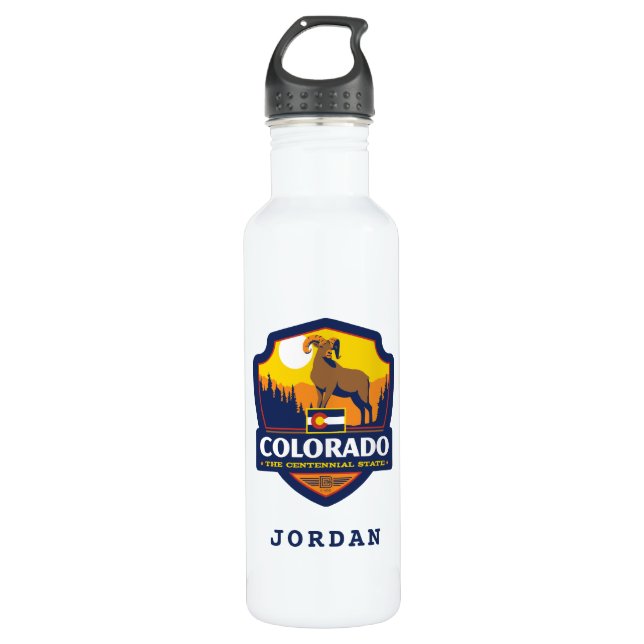 Staatsstolz | Colorado Edelstahlflasche (Vorderseite)