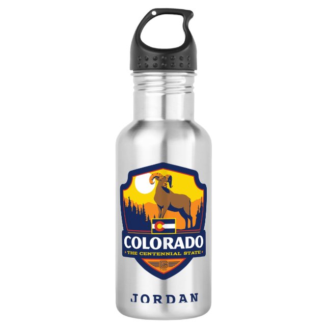 Staatsstolz | Colorado Edelstahlflasche (Vorderseite)