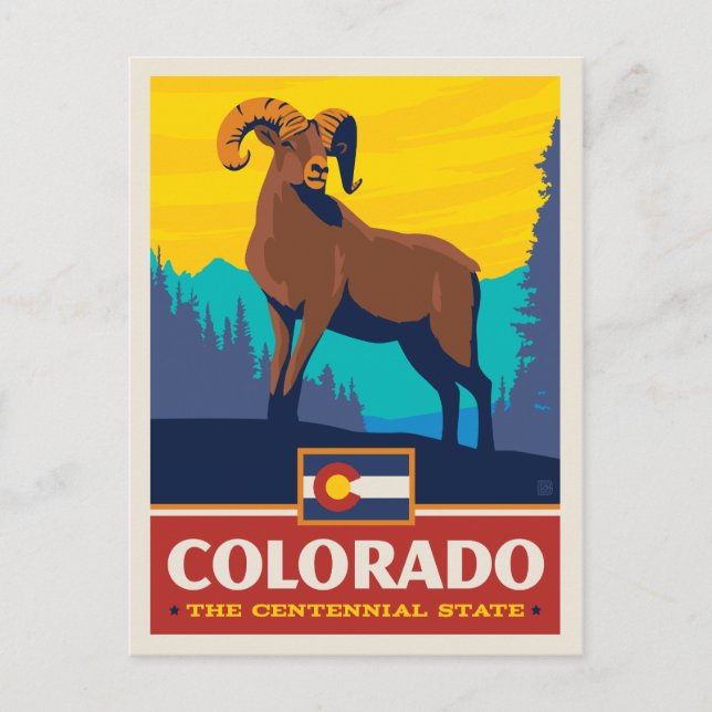 Staatsstolz | Colorado Postkarte (Vorderseite)