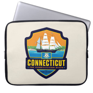 Staatsstolz   Connecticut Laptopschutzhülle