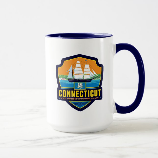 Staatsstolz | Connecticut Tasse (Rechts)