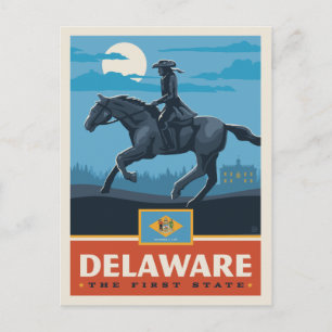 Staatsstolz   Delaware 2 Postkarte