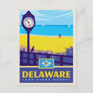 Staatsstolz Delaware Postkarte