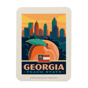 Staatsstolz Georgien Magnet