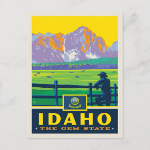 Staatsstolz Idaho Postkarte