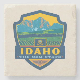 Staatsstolz Idaho Steinuntersetzer