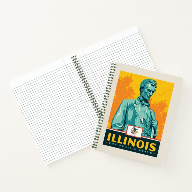 Staatsstolz | Illinois Notizbuch (Innenseite)