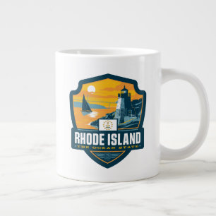 Staatsstolz   Insel Rhode Jumbo-Tasse