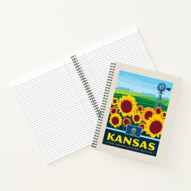 Staatsstolz | Kansas Notizbuch (Innenseite)