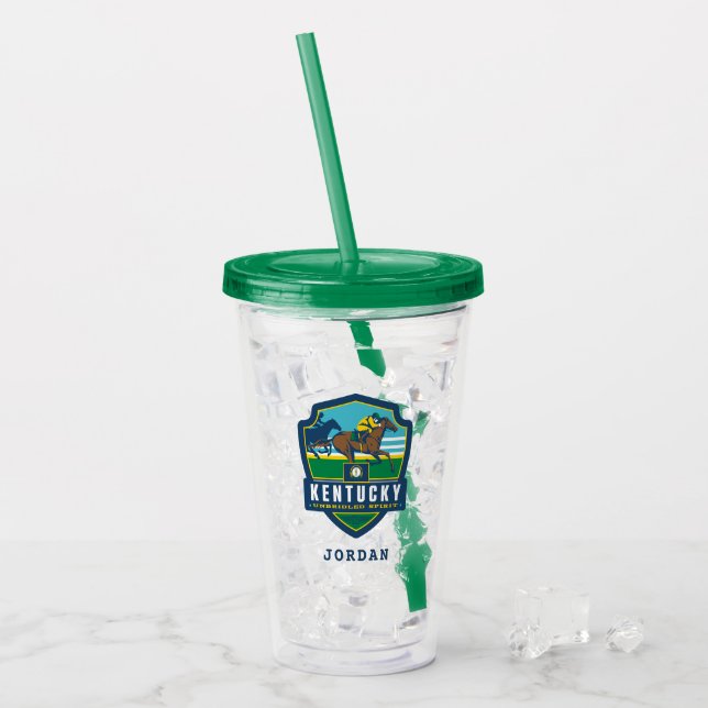 Staatsstolz | Kentucky Acryltrinkbecher (Vorderseite Ice)
