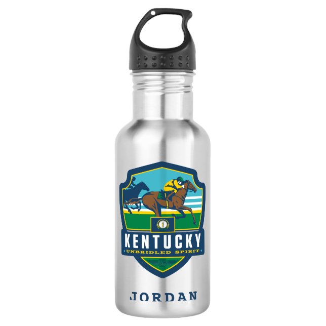 Staatsstolz | Kentucky Edelstahlflasche (Vorderseite)