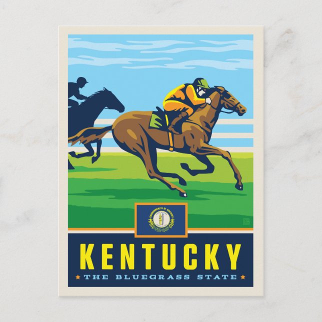 Staatsstolz | Kentucky Postkarte (Vorderseite)