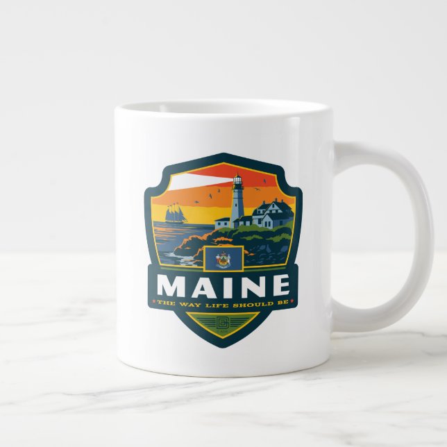 Staatsstolz | Maine Jumbo-Tasse (Rechts)