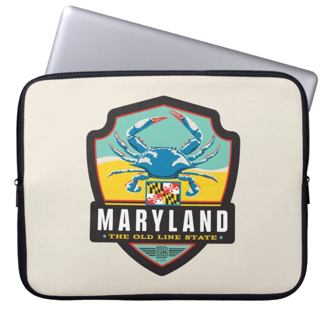 Staatsstolz | Maryland Laptopschutzhülle (Vorderseite)