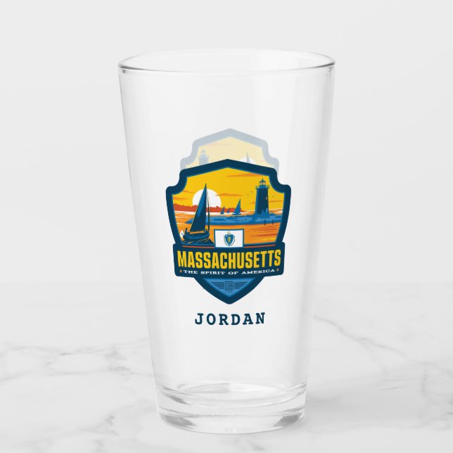 Staatsstolz | Massachusetts Glas (Vorderseite)