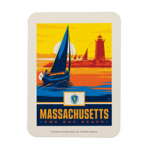 Staatsstolz Massachusetts Magnet