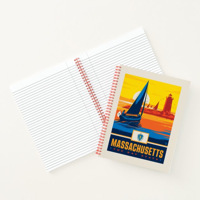 Staatsstolz | Massachusetts Notizbuch (Innenseite)