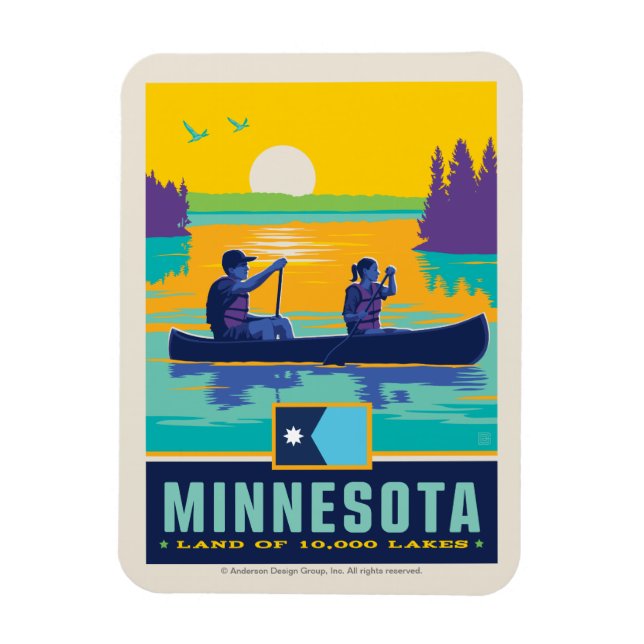 Staatsstolz | Minnesota Magnet (Vertikal)