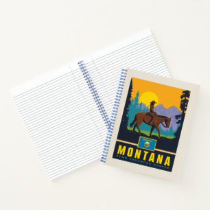Staatsstolz Montana Notizbuch