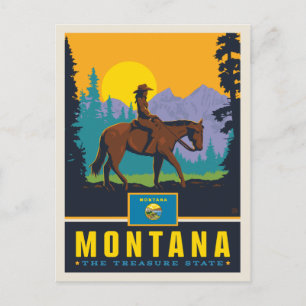 Staatsstolz Montana Postkarte