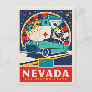 Staatsstolz   Nevada Postkarte