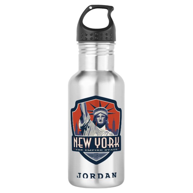 Staatsstolz | New York Edelstahlflasche (Vorderseite)