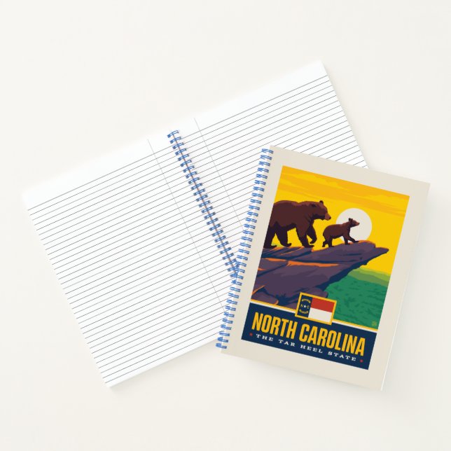 Staatsstolz | North Carolina Notizbuch (Innenseite)