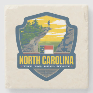 Staatsstolz North Carolina Steinuntersetzer