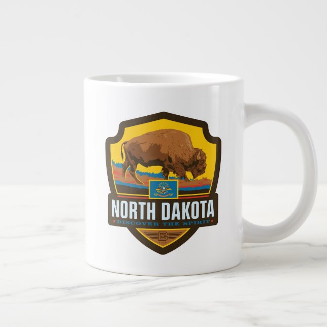 Staatsstolz | North Dakota Jumbo-Tasse (Rechts)