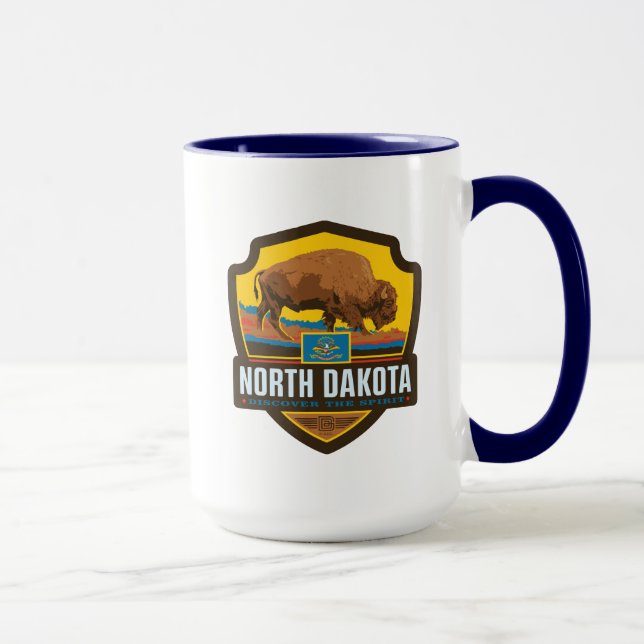 Staatsstolz | North Dakota Tasse (Rechts)