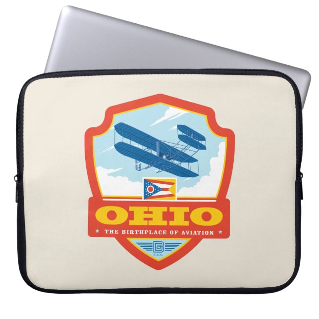Staatsstolz | Ohio Laptopschutzhülle (Vorderseite)