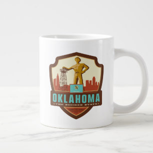 Staatsstolz   Oklahoma Jumbo-Tasse