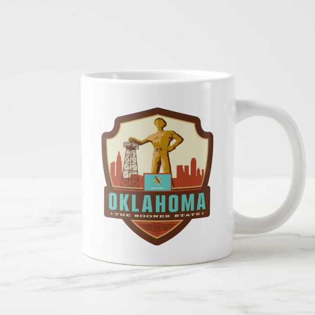 Staatsstolz | Oklahoma Jumbo-Tasse (Rechts)